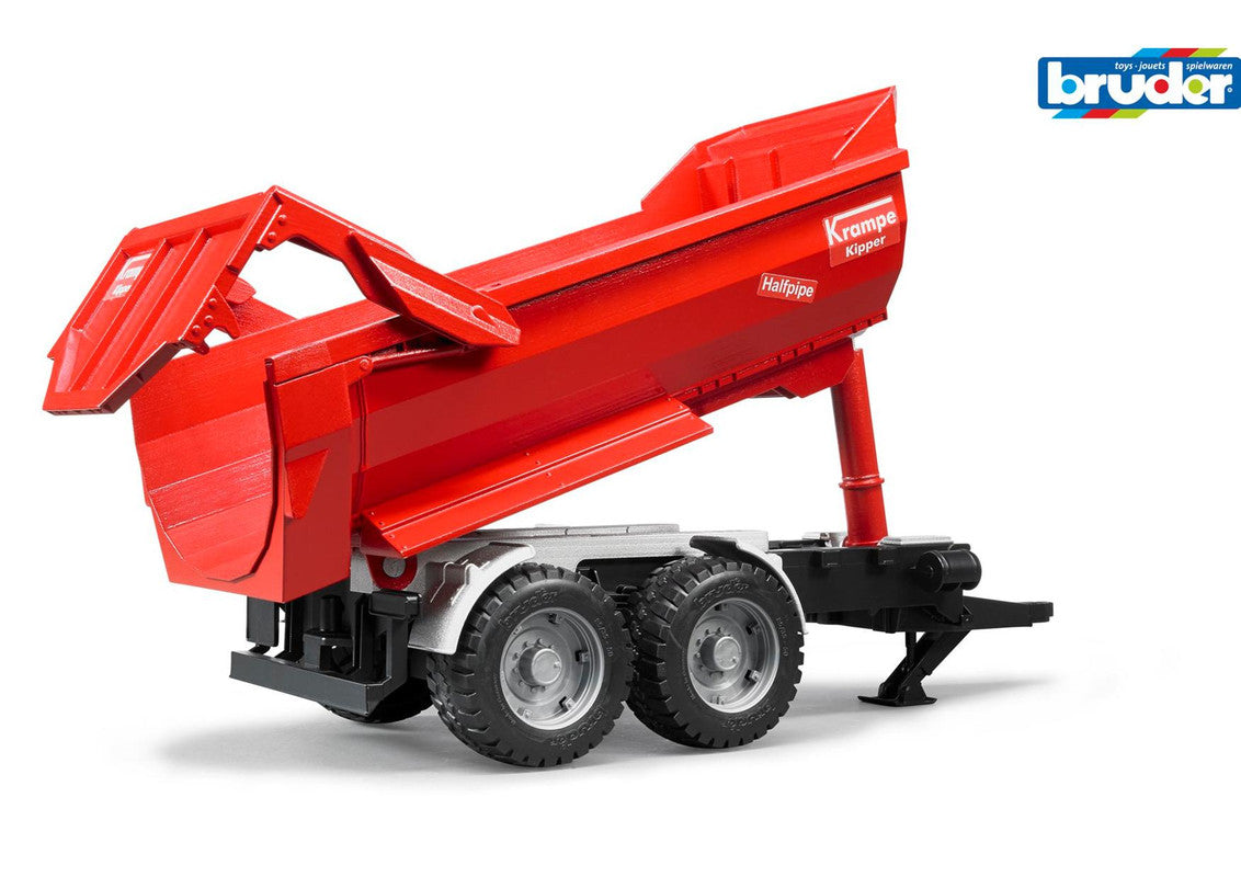 Krampe Tandem-Halfpipe tipping trailer
