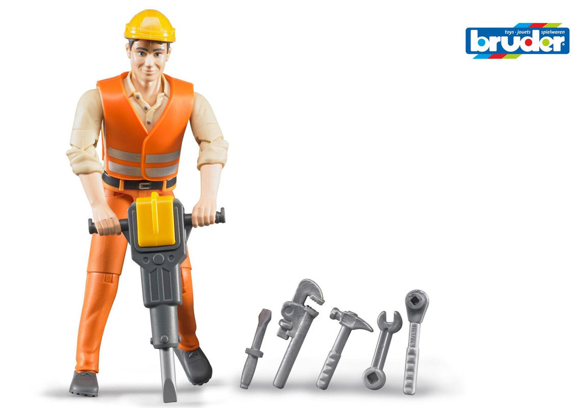 bworld Construction worker with accessories