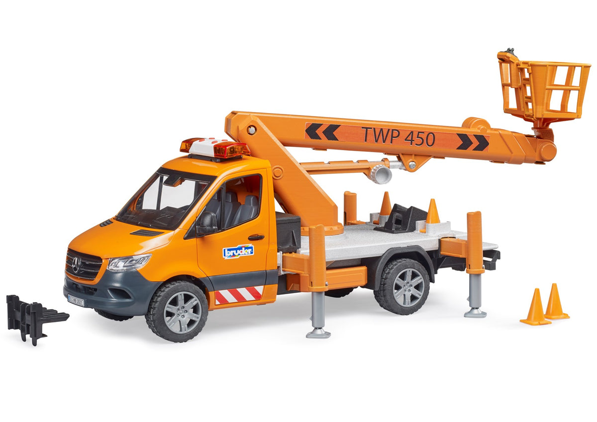 MB Sprinter with working platform and Light + Sound Module