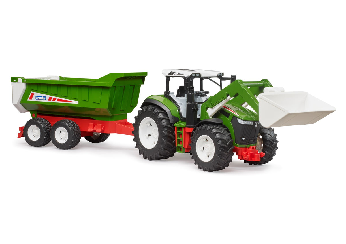 ROADMAX Tractor with frontloader + tipping trailer