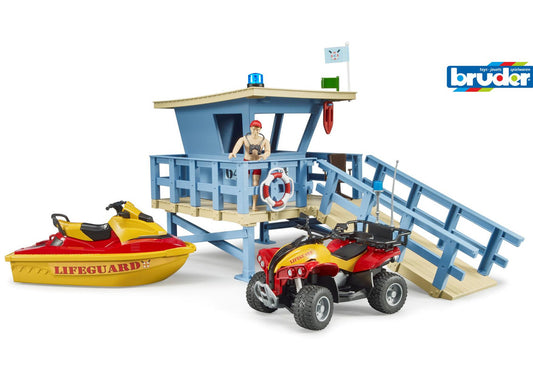 bworld Life Guard Station with quad and Personal Water Craft