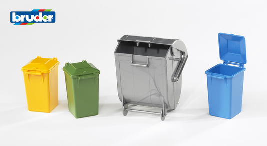 Accessories: Garbage can set (3 small, 1 large)